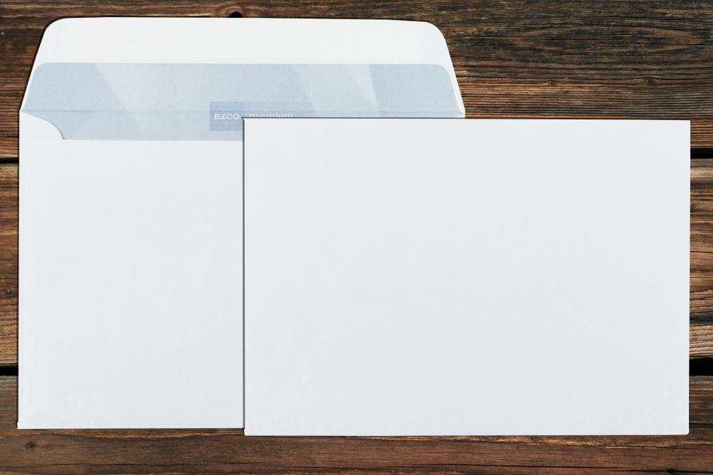 Kuvertierhüllen B6 125x176 mm Nassklebend Hochweiß 100 g/qm